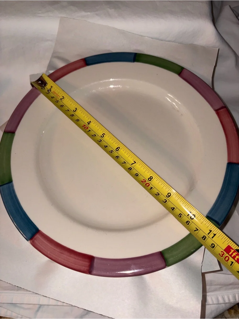 HTF Homer Laughlin tones Set of 6 dinner plates